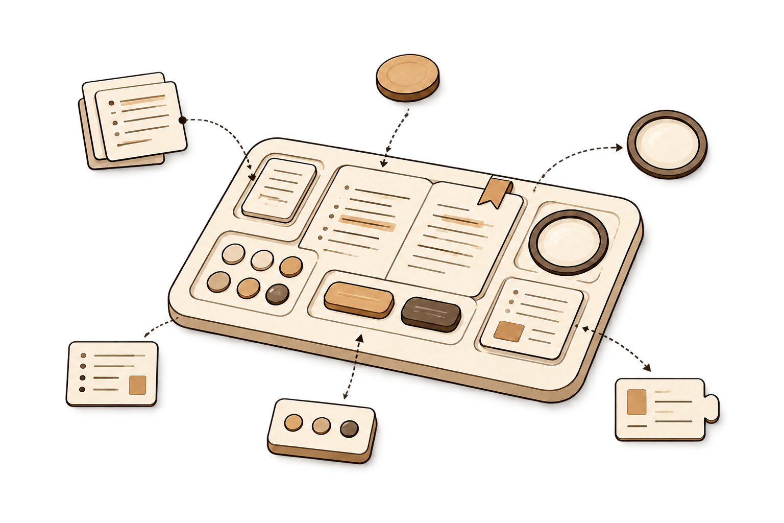 Distinct learning components integrated into one complete resource